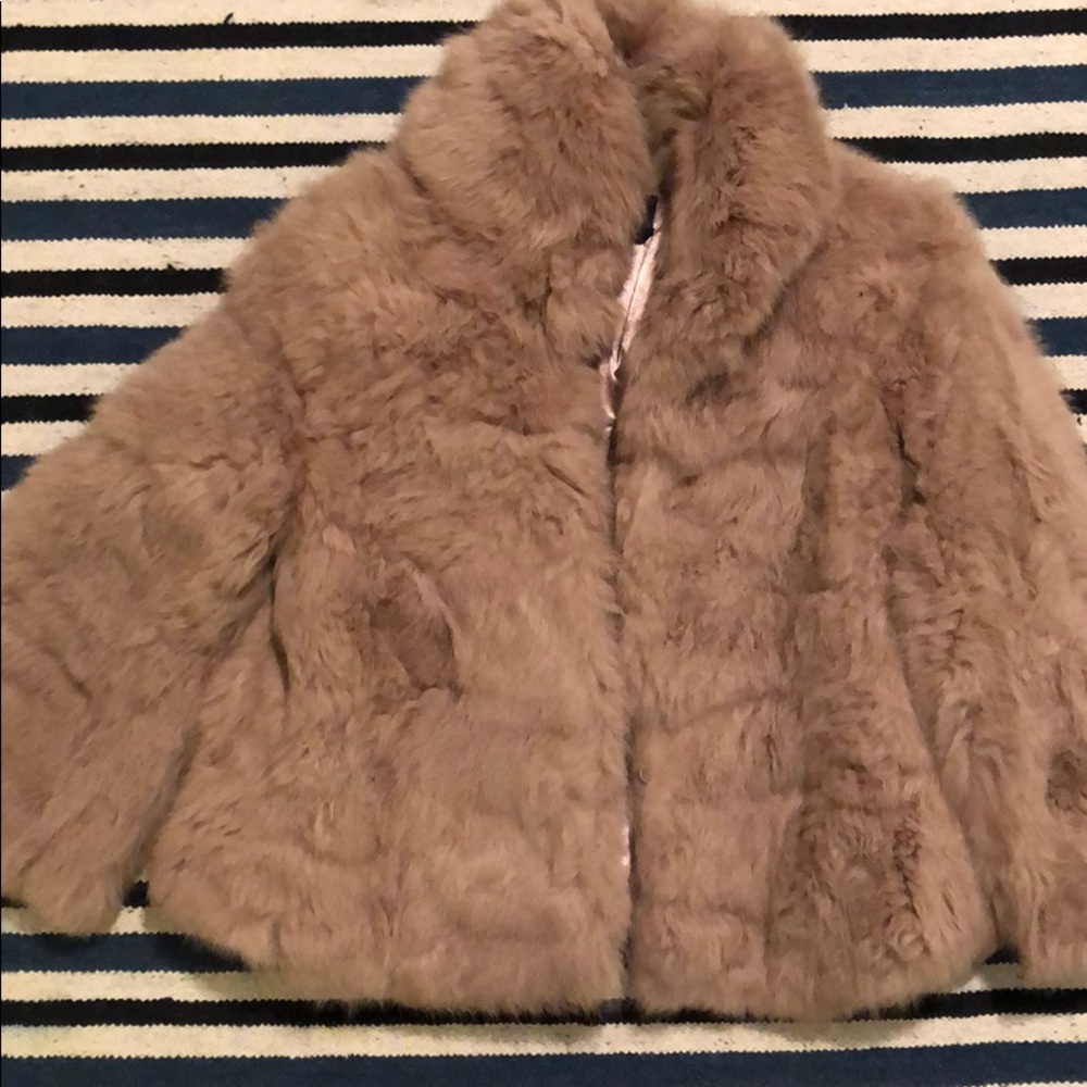 Cropped Rabbit Fur coat